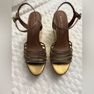 kurt Gieger London Pierra Platform Wedge Sandal (Women) size:9